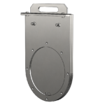 Industrial ventilation round slide gate damper for controlling airflow in duct systems.