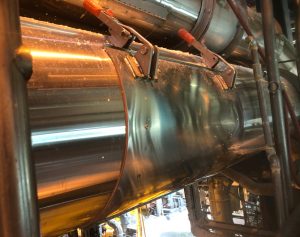 Curved Inspection Port – Secure access port designed to fit curved duct surfaces for inspection and maintenance in industrial ventilation systems.