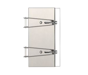 Reliable rectangular access door enhancing accessibility and safety in industrial ventilation setups.