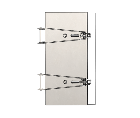 Reliable rectangular access door enhancing accessibility and safety in industrial ventilation setups.